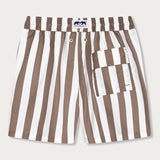 Men's Tan Candy Stripe Staniel Swim Shorts