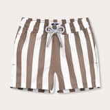 Boys Tan Candy Stripe Staniel Swim Shorts