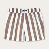 Boys Tan Candy Stripe Staniel Swim Shorts