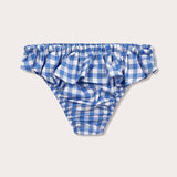 Girls Blue Gingham Calabash Bottoms