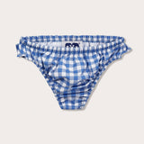 Girls Blue Gingham Calabash Bottoms