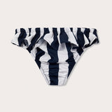 Girls Navy Candy Stripe Calabash Bottoms