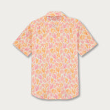 Men's Orange Crazy Coral Arawak Linen Shirt