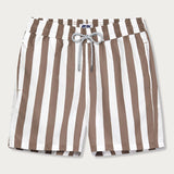 Men's Tan Candy Stripe Staniel Swim Shorts