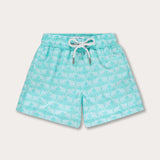 Boys Elephant Dance Mint Swimming Trunks