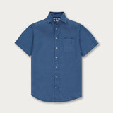 Men's Chambray Manjack Linen Shirt