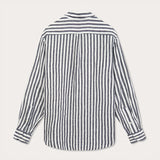 Men's Navy Lines Abaco Linen Shirt