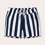 Boys Navy Candy Stripe Staniel Swim Shorts