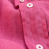 Men's Ruby Red Abaco Linen Shirt